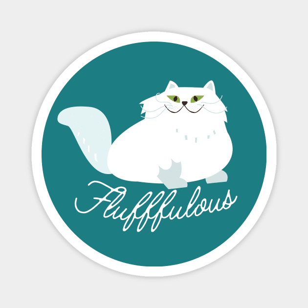 Fabulous Persian cat Magnet by Yula Creative